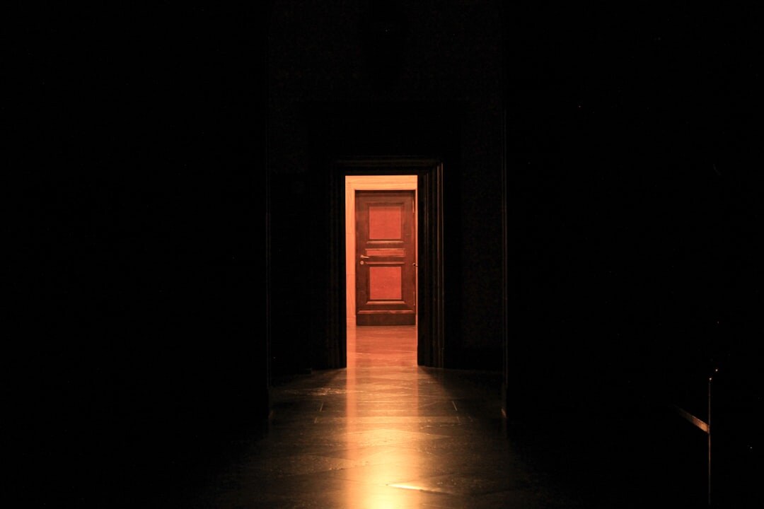 shadowy hallway